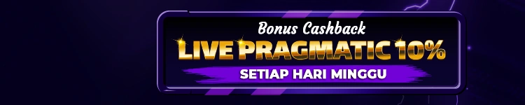 CASHBACK LIVE GAME PRAGMATIC PLAY 10% (BONUS HARI JUMAT)